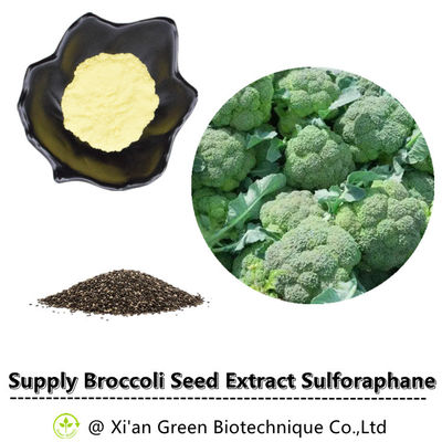 आपूर्ति Sulforaphane 1% 2% 10% पाउडर SFN ब्रोकोली बीज निकालने Sulforaphane अनुपूरक