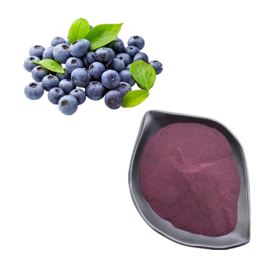 शुद्ध प्राकृतिक ब्लूबेरी निकालने 25% Anthocyanin ब्लूबेरी निकालने पाउडर