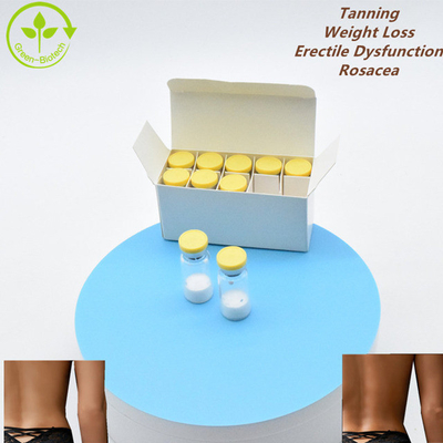 99.9% मेलानोटान-II पेप्टाइड्स बॉडी बिल्डिंग लियोफाइलाइज्ड पाउडर 10mg/फ्लायल