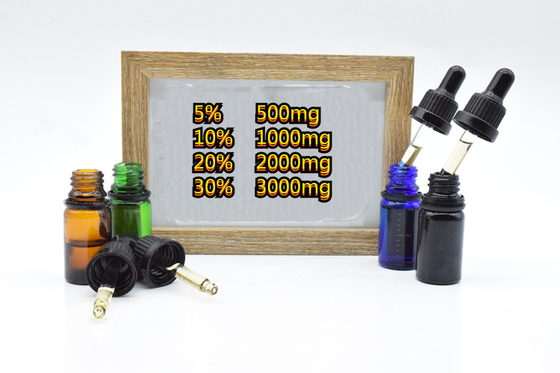 सीबीडी कच्चे तेल को कम करने वाली ब्रॉड स्पेक्ट्रम चिंता 500mg 1000mg 2000mg